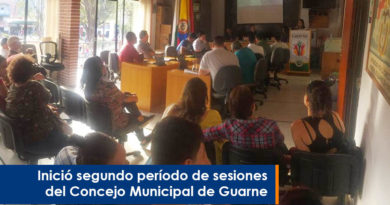 Inició el segundo período de sesiones del Concejo Municipal de Guarne Inició el segundo período de sesiones del Concejo Municipal de Guarne