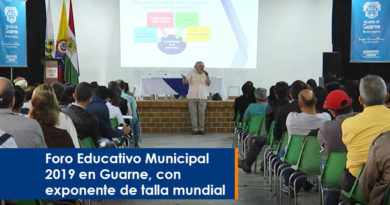 Foro Educativo Municipal 2019 en Guarne, con exponente de talla mundial Foro Educativo Municipal 2019 en Guarne, con exponente de talla mundial