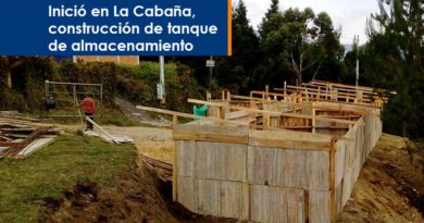 Inició en La Cabaña, construcción de tanque de almacenamiento Inició en La Cabaña, construcción de tanque de almacenamiento